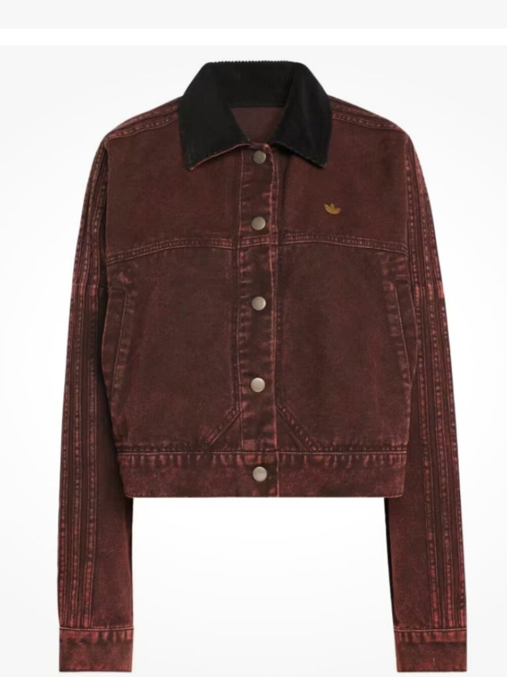 NWT WMNS Adidas Cropped Denim Jacket